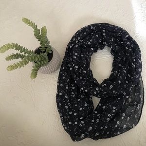 bp Nordstrom Infinity Scarf Floral Dark Blue